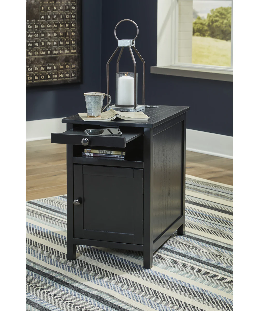 Treytown Chair Side End Table Black - Image 2
