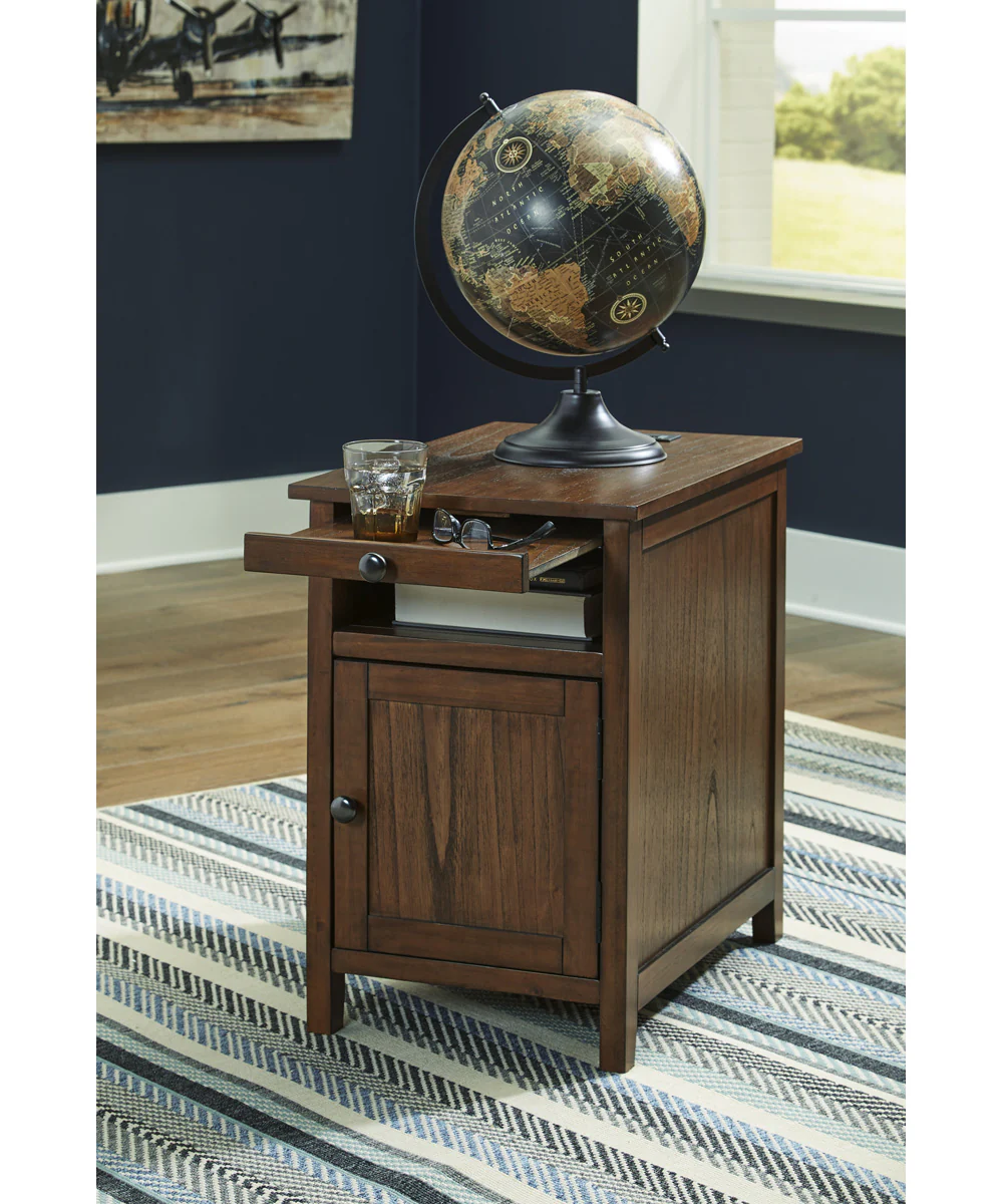 Treytown Chair Side End Table Brown - Image 2