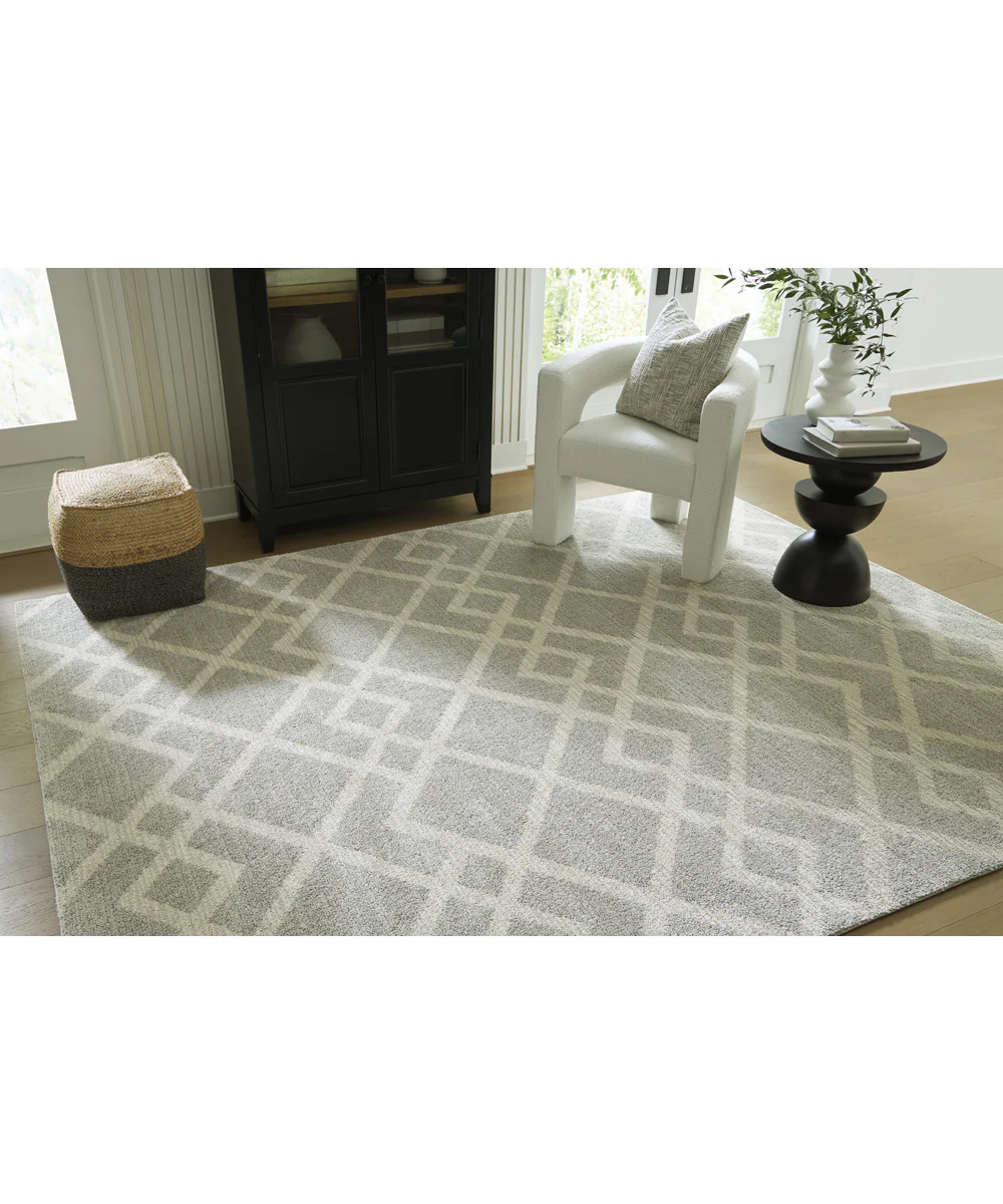 Unawick Large Rug Gray/Ivory - Image 2