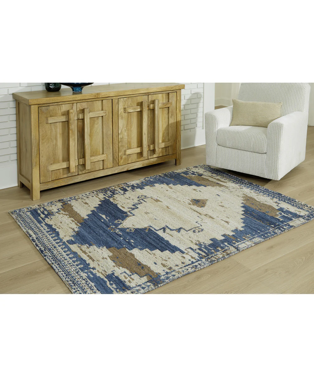 Varnler Medium Rug Blue/Brown/Tan - Image 2