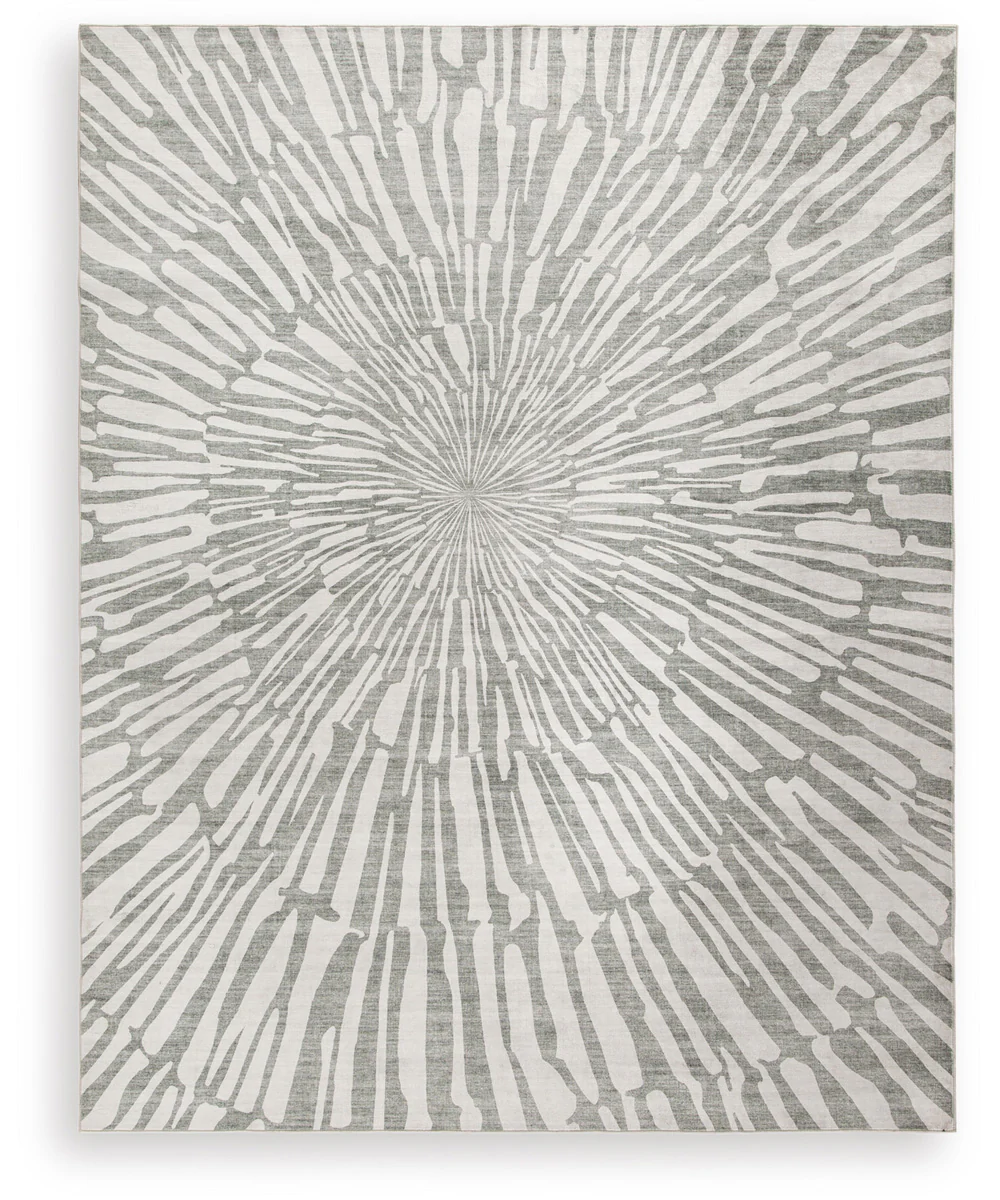 Verland Washable Large Rug Gray/White