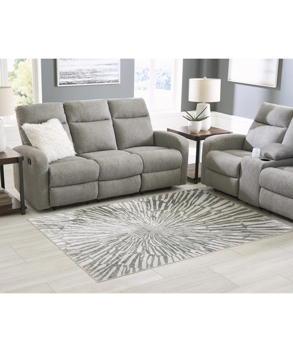 Verland Washable Medium Rug Gray/White - Image 2