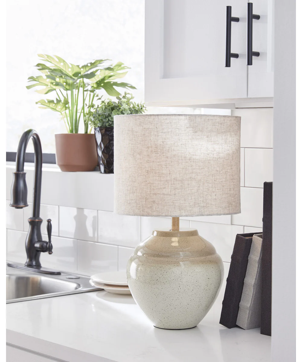Waldish Metal Table Lamp Cream/Beige - Image 2