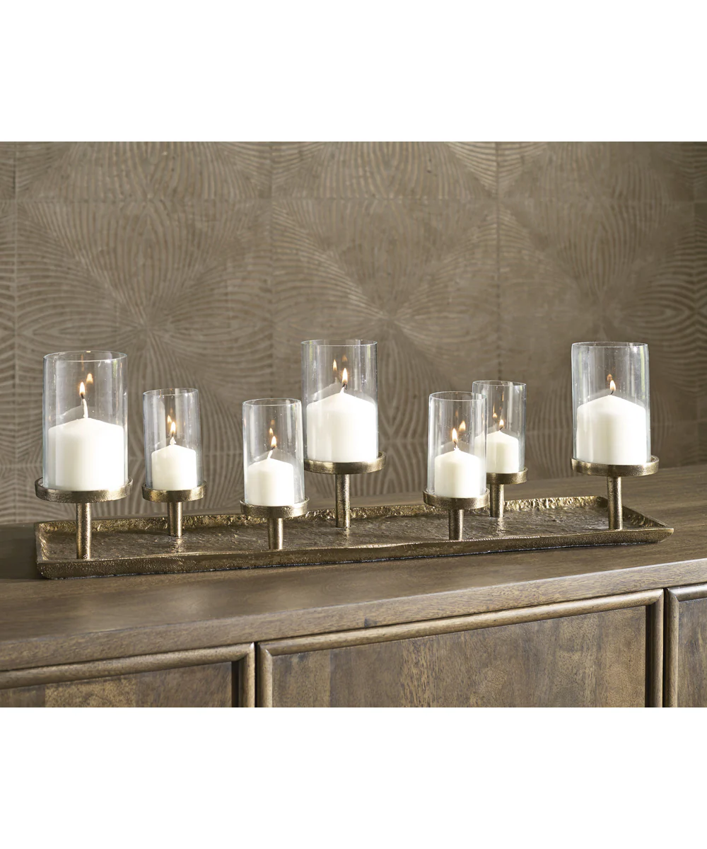 Wallmond Candle Holder Antique Brass - Image 2