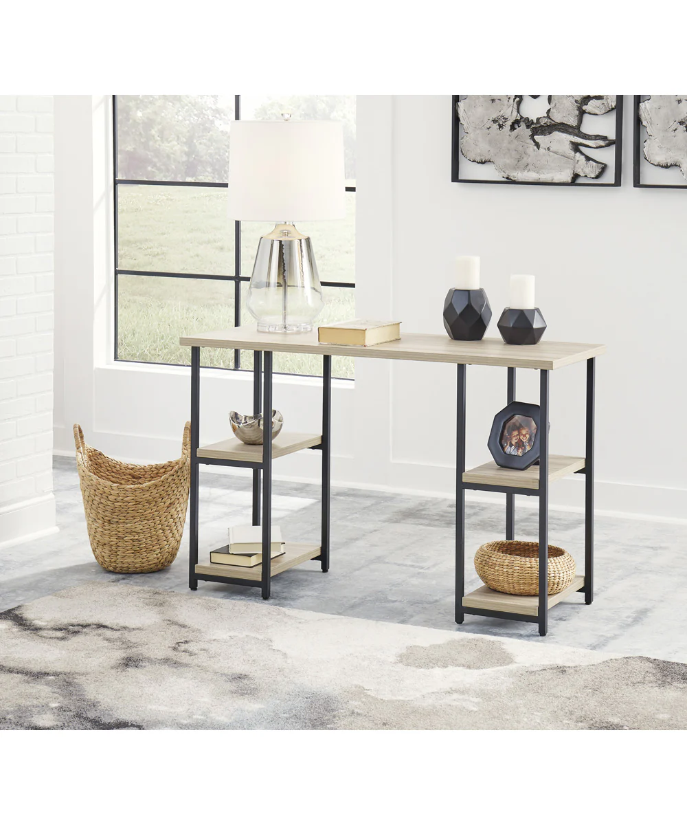 Waylowe Home Office Desk Natural/Black
