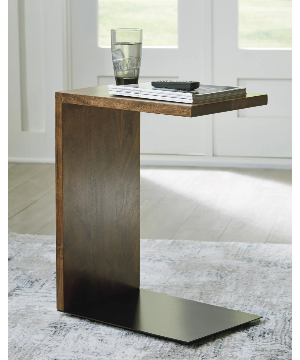 Wimshaw Accent Table Brown/Black - Image 2