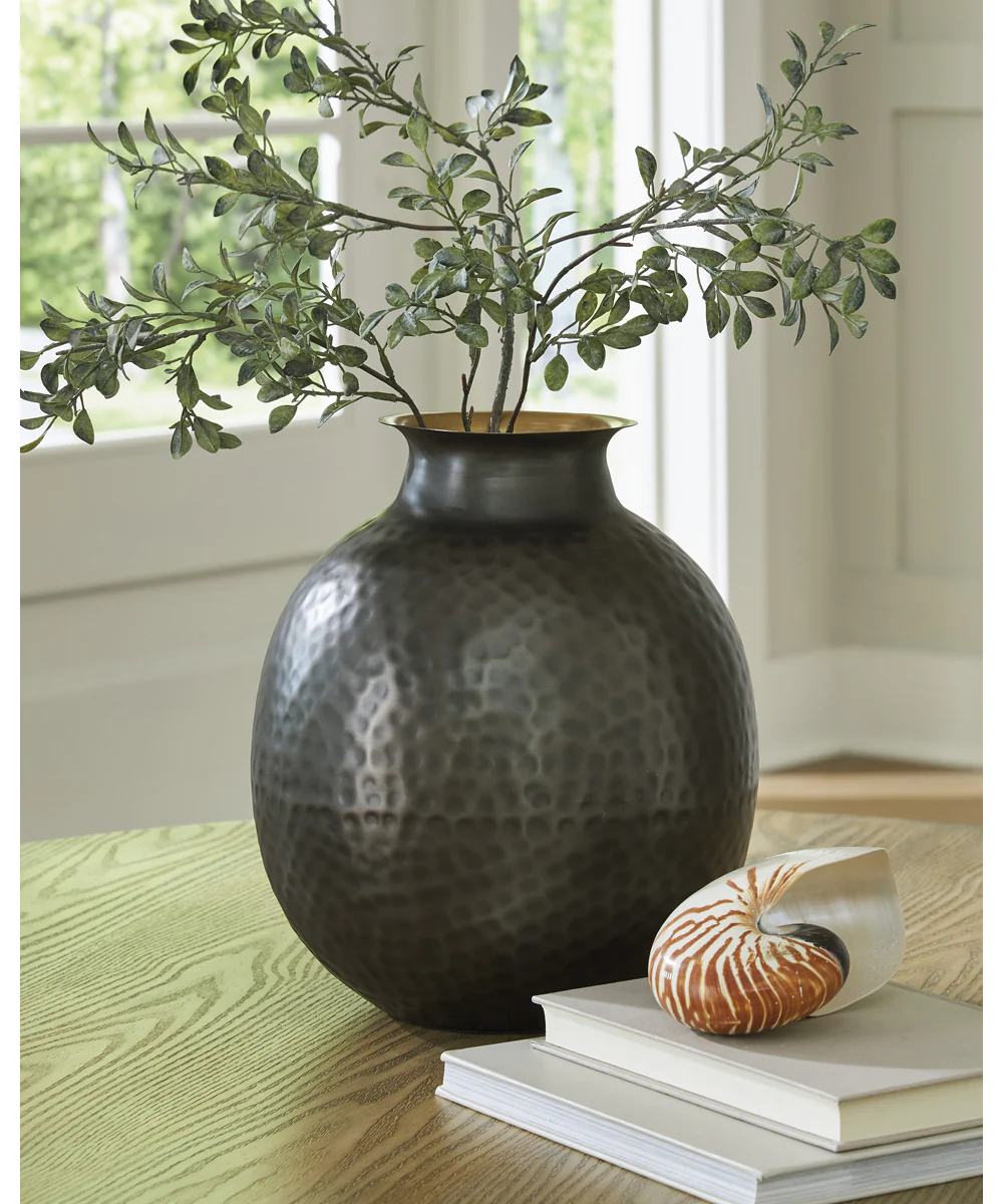 Woody Vase Pewter/Gold - Image 2