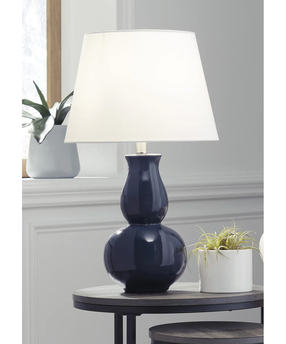 Zellrock Ceramic Table Lamp (1/CN) Navy