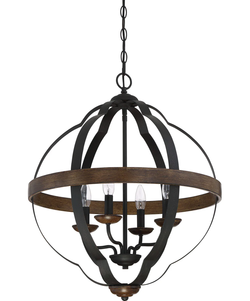 Siren 4-light Pendant Marcado Black - Image 3