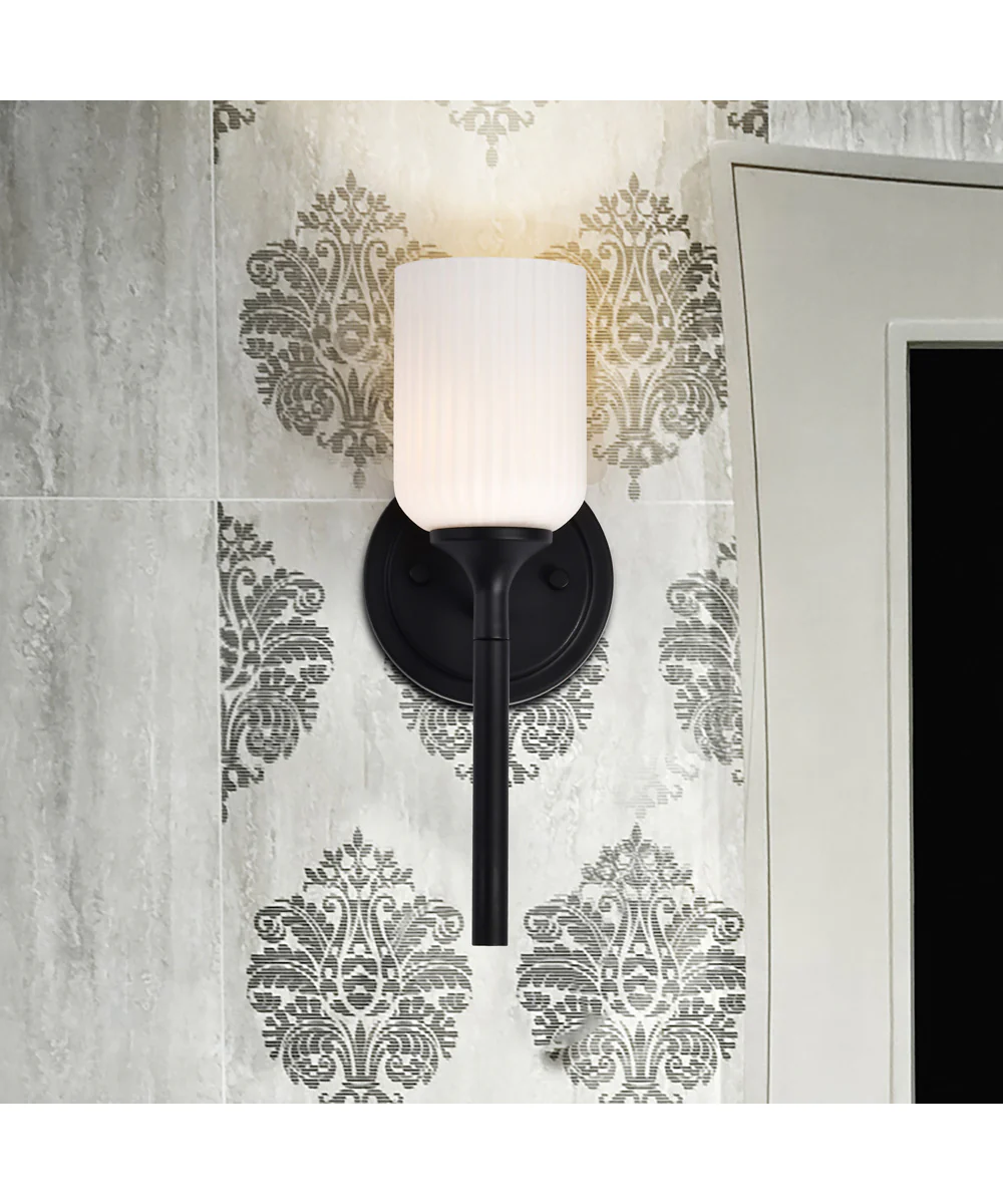 Solara 1-Light Vanity & Wall Matte Black - Image 3