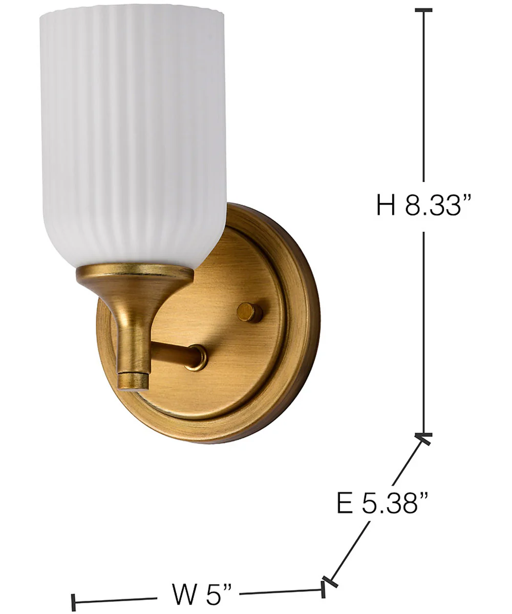 Solara 1-Light Vanity & Wall Natural Brass - Image 13