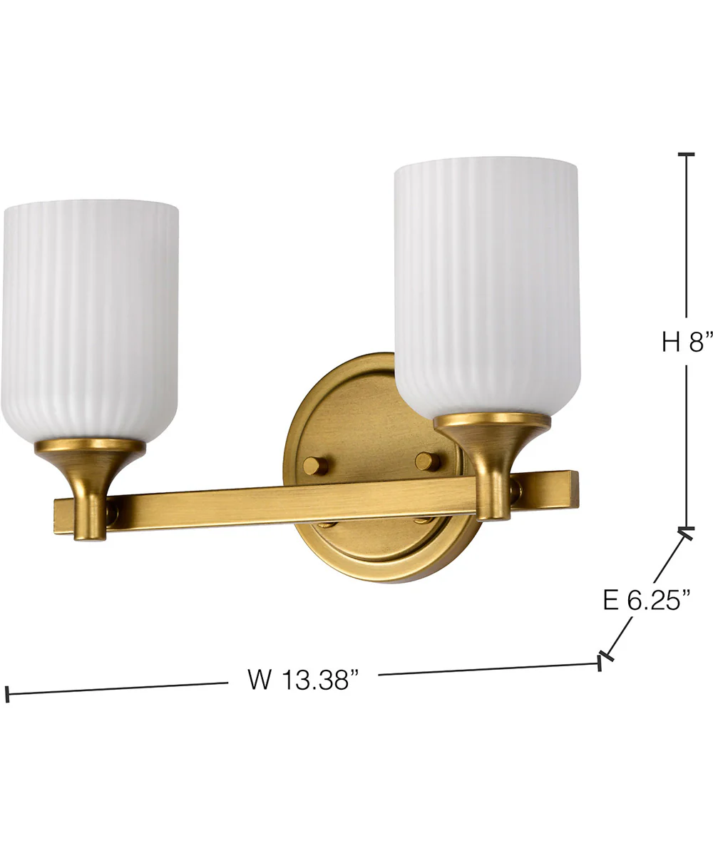 Solara 2-Light Vanity & Wall Natural Brass - Image 13
