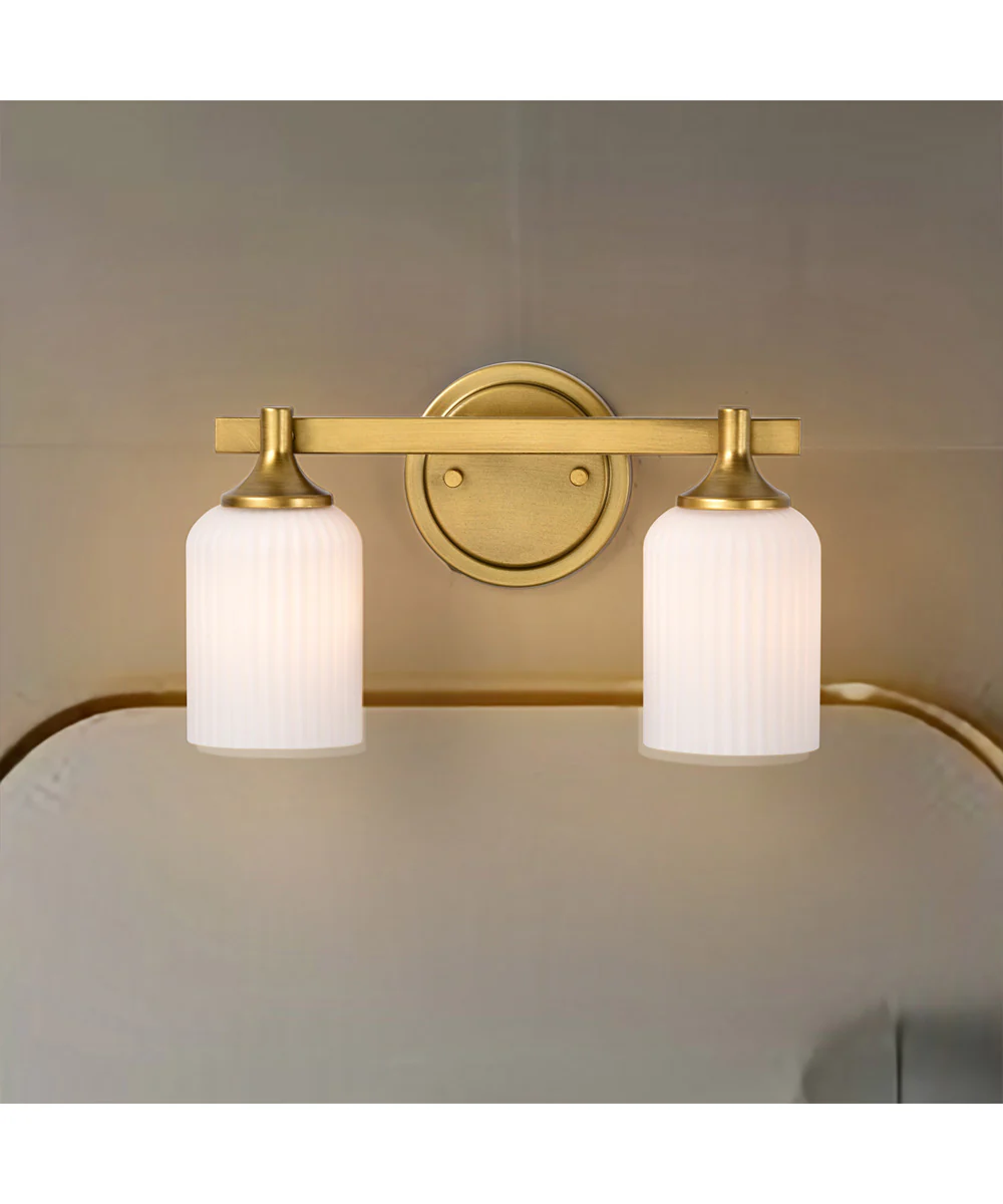 Solara 2-Light Vanity & Wall Natural Brass - Image 3