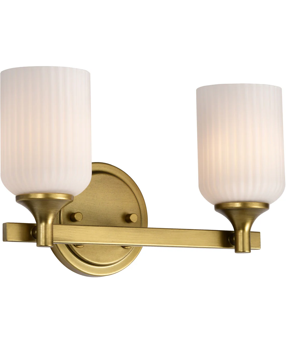 Solara 2-Light Vanity & Wall Natural Brass - Image 4