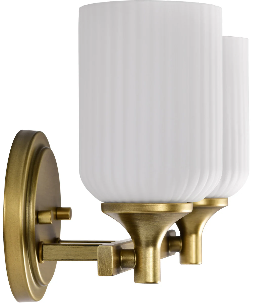 Solara 2-Light Vanity & Wall Natural Brass - Image 9