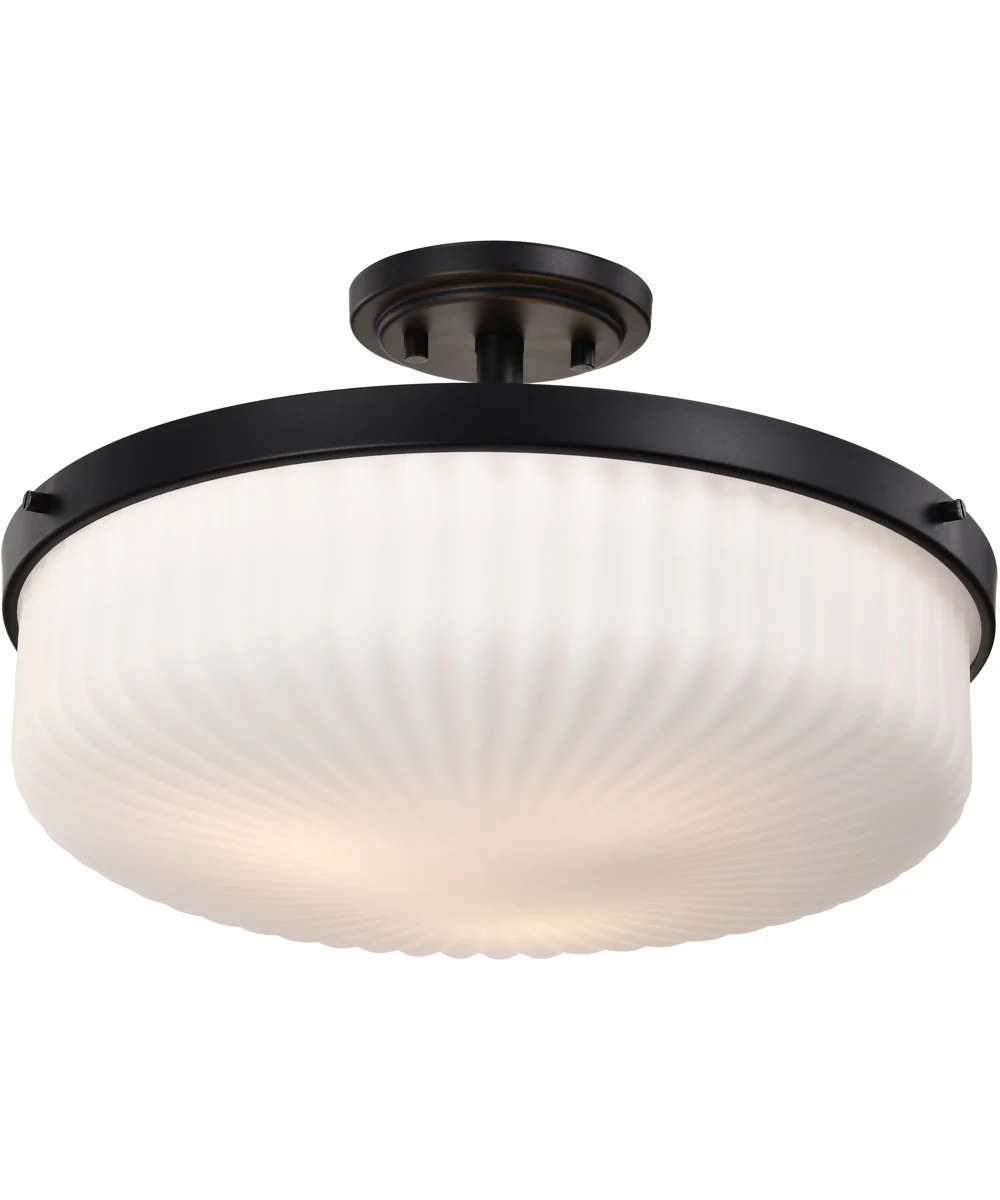 Solara 3-Light Close-to-Ceiling Matte Black - Image 2