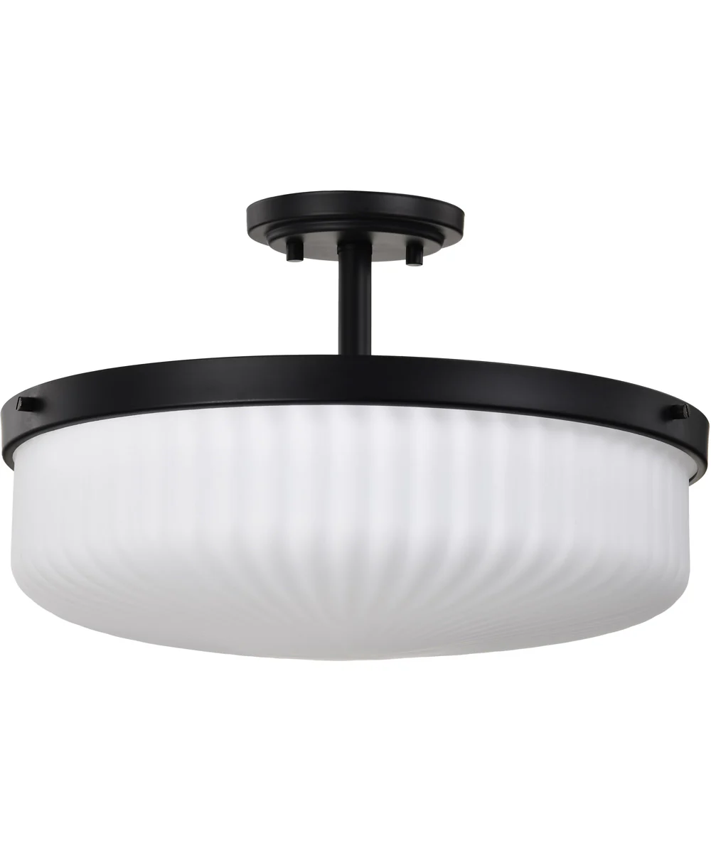 Solara 3-Light Close-to-Ceiling Matte Black - Image 3