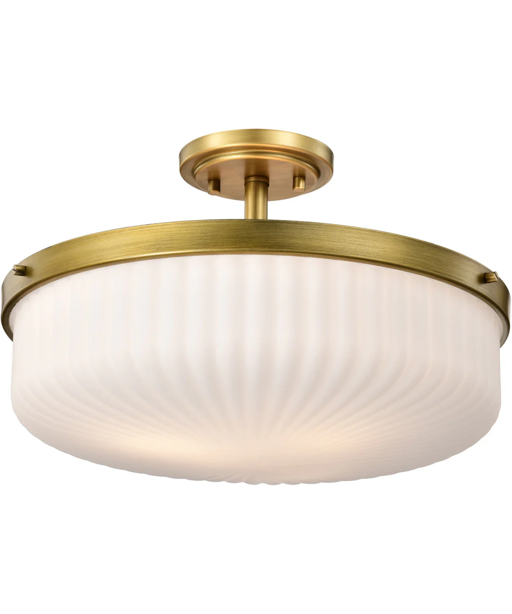 Solara 3-Light Close-to-Ceiling Natural Brass - Image 2