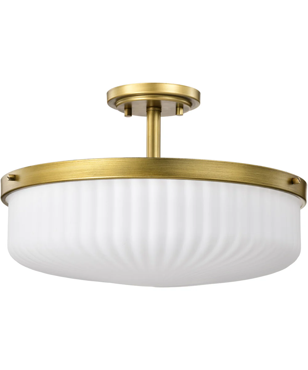 Solara 3-Light Close-to-Ceiling Natural Brass - Image 3