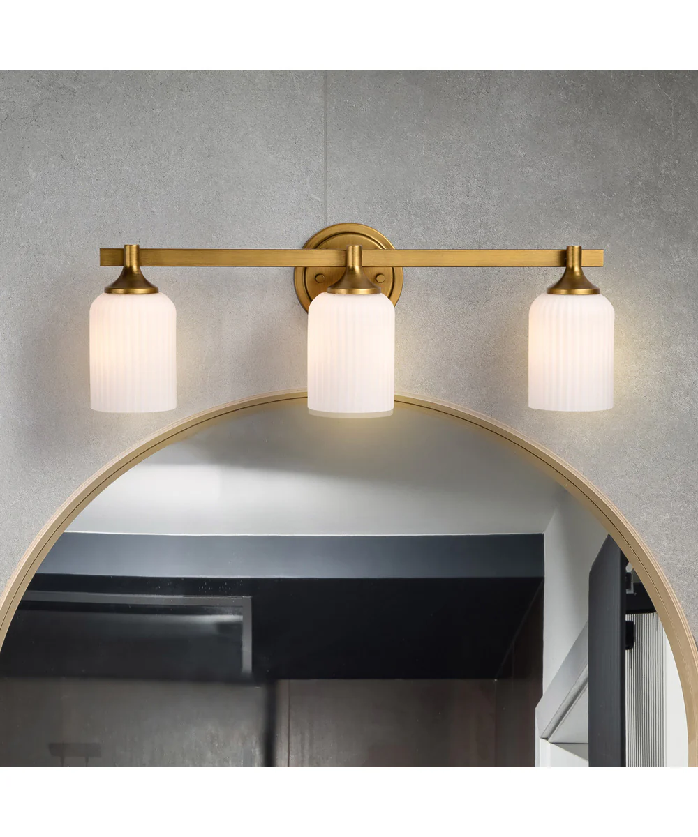 Solara 3-Light Vanity & Wall Natural Brass - Image 3