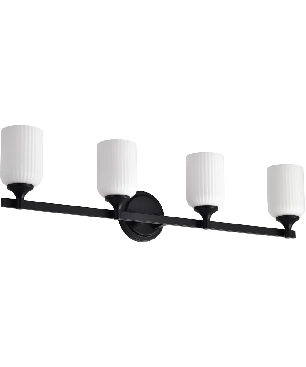Solara 4-Light Vanity & Wall Matte Black - Image 5