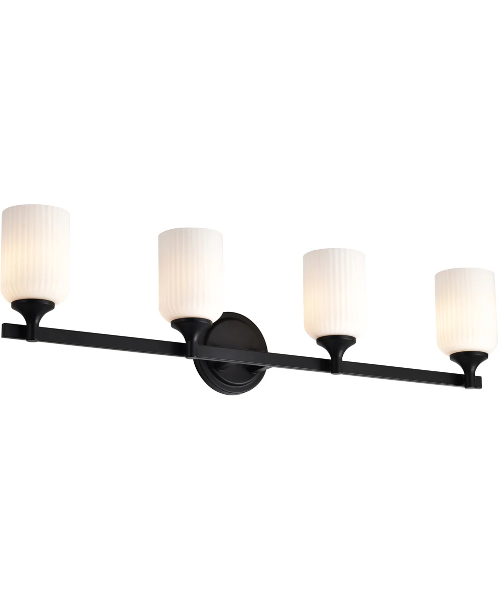 Solara 4-Light Vanity & Wall Matte Black - Image 6