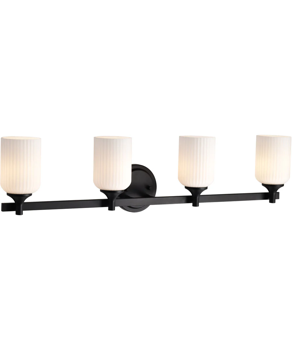 Solara 4-Light Vanity & Wall Matte Black - Image 8