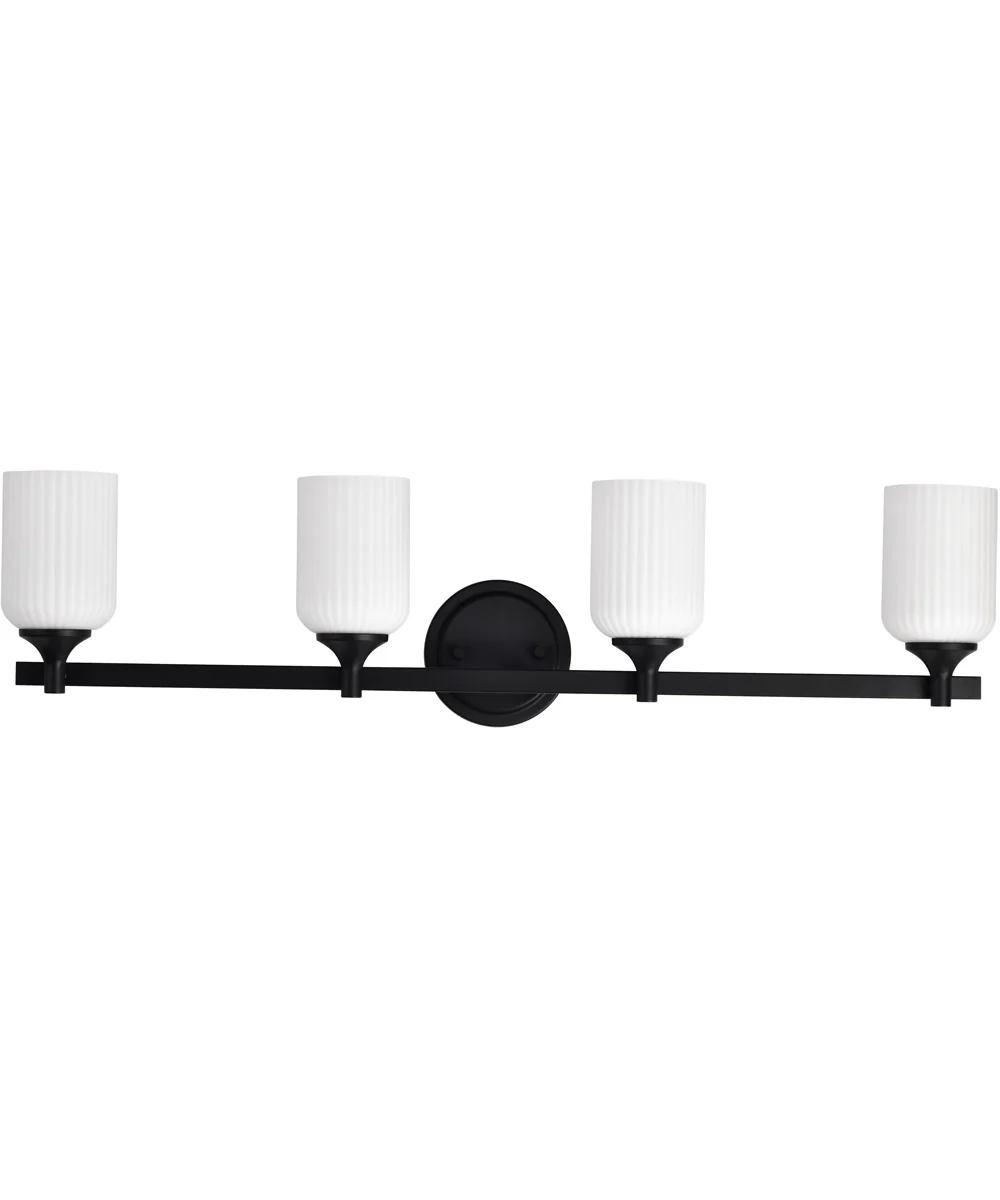 Solara 4-Light Vanity & Wall Matte Black - Image 9