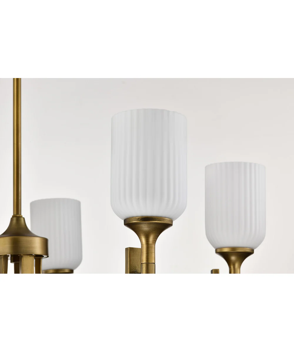 Solara 5-Light Chandelier Natural Brass - Image 10