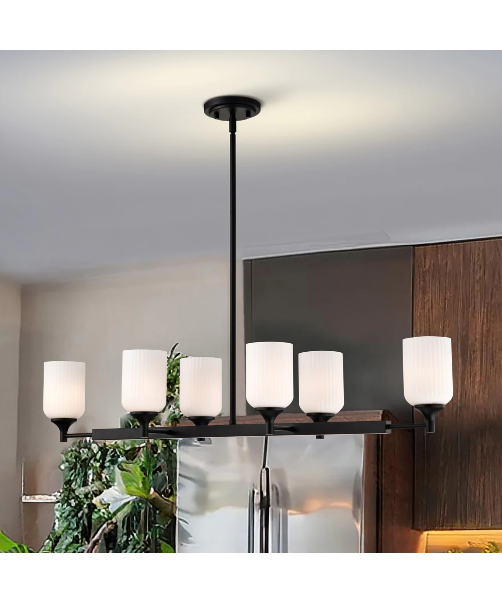 Solara 6-Light Pendant Matte Black - Image 3
