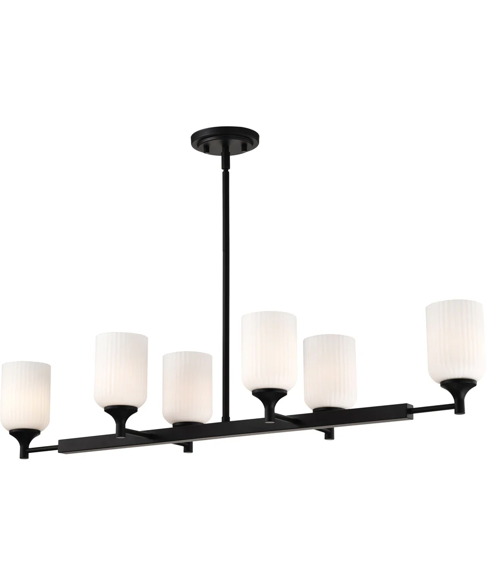 Solara 6-Light Pendant Matte Black - Image 4