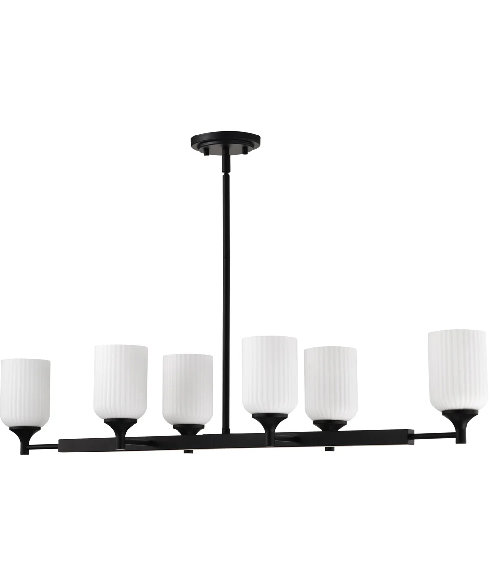 Solara 6-Light Pendant Matte Black - Image 5