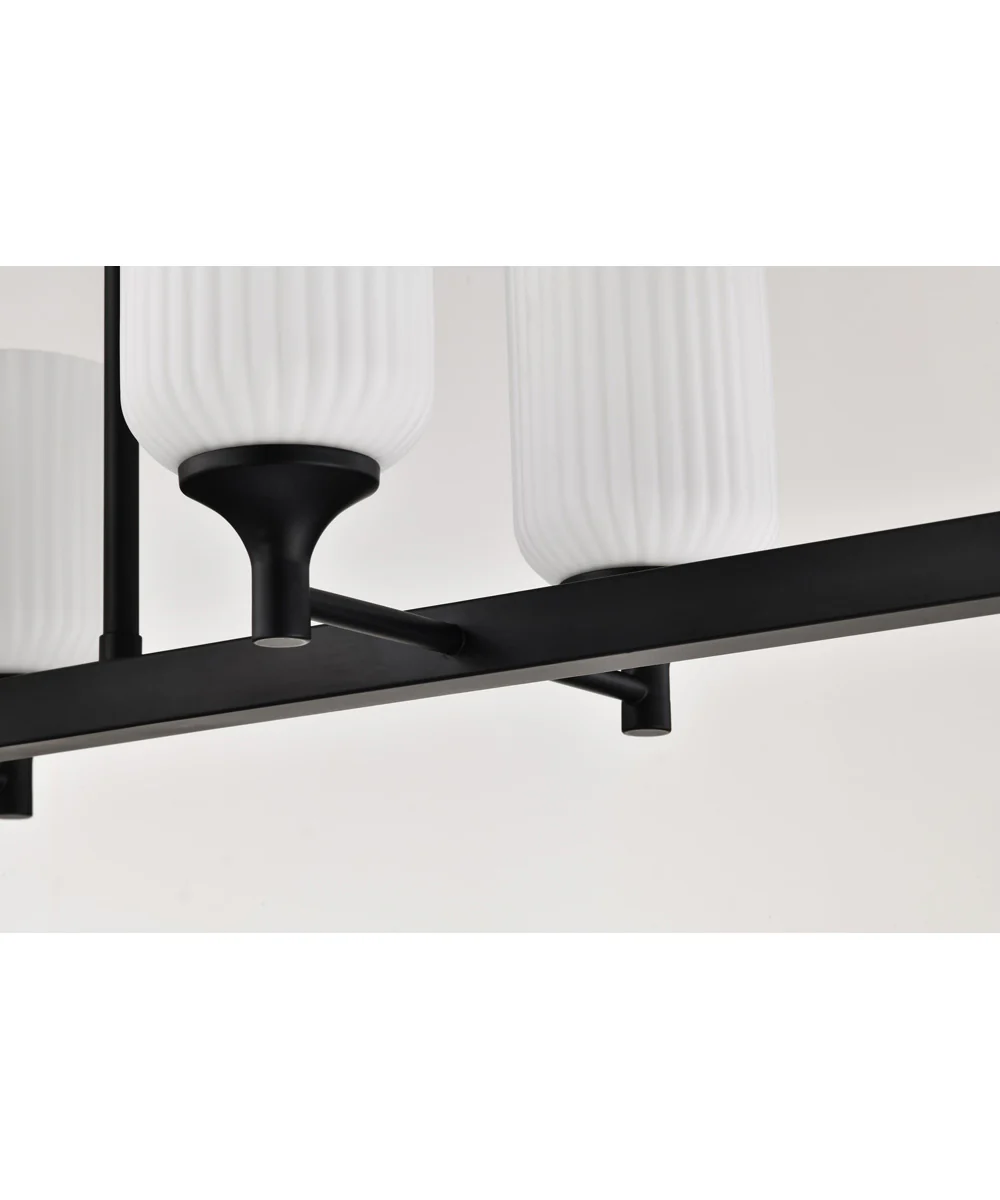 Solara 6-Light Pendant Matte Black - Image 9