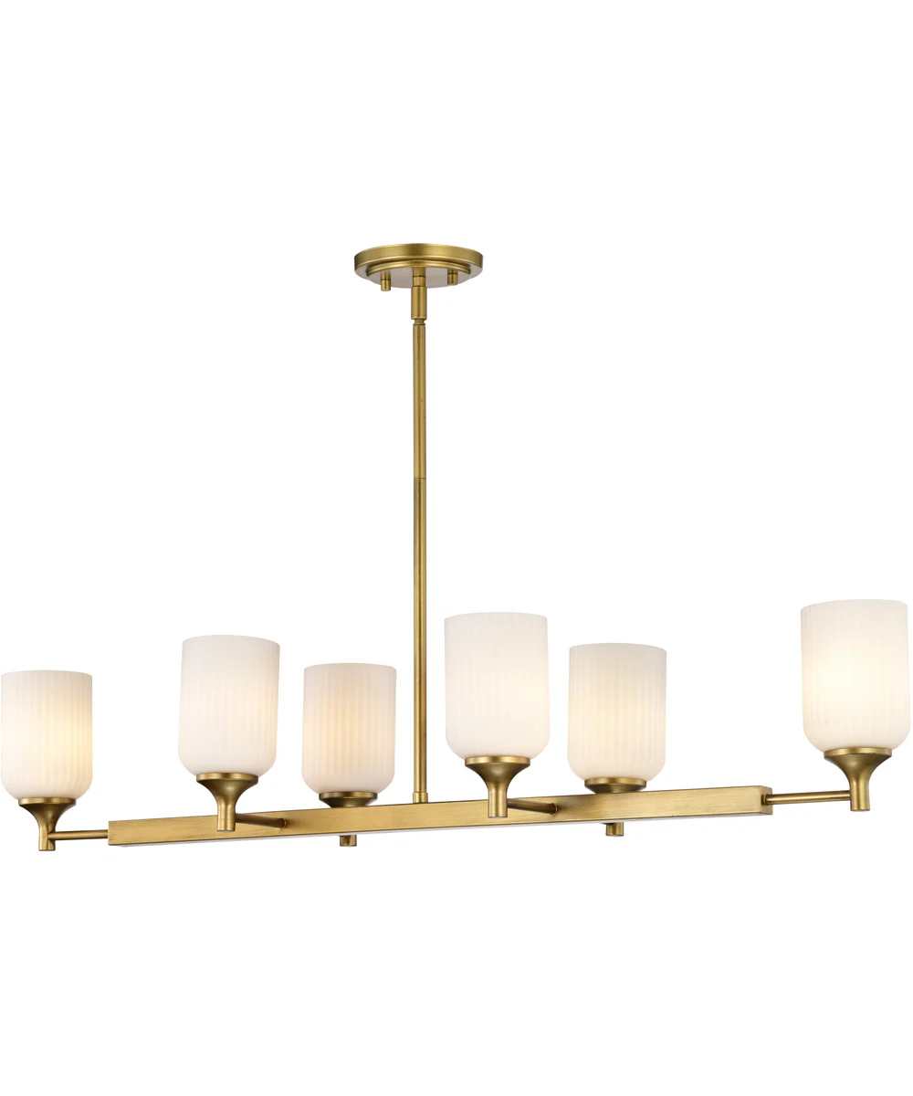 Solara 6-Light Pendant Natural Brass - Image 2