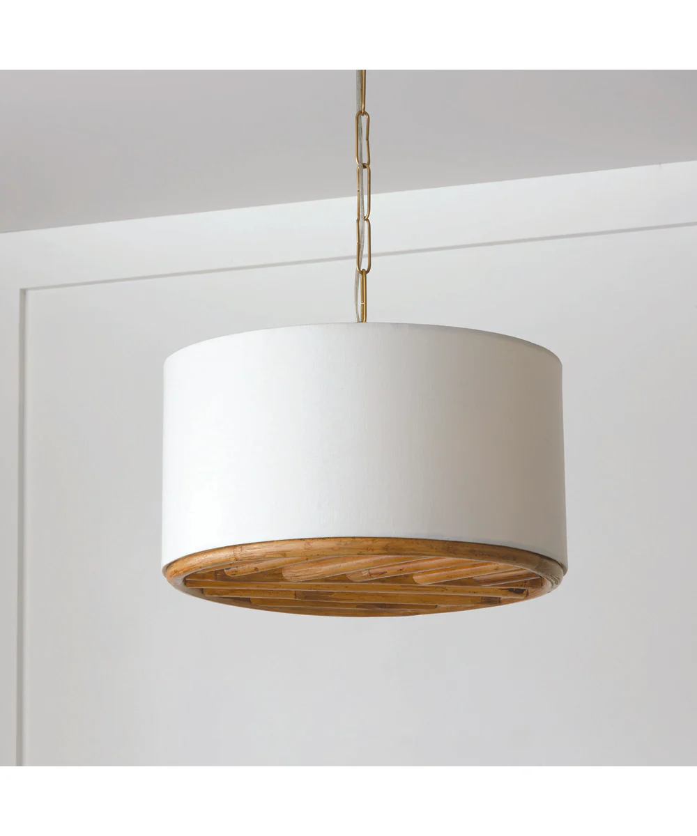 Soleil 3-Light Semi-Flush Matte Brass - Image 3
