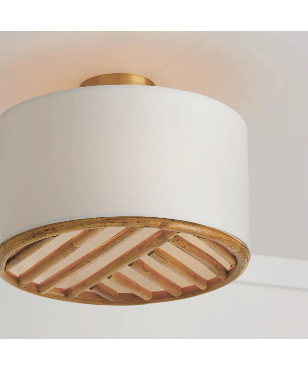 Soleil 3-Light Semi-Flush Matte Brass - Image 4