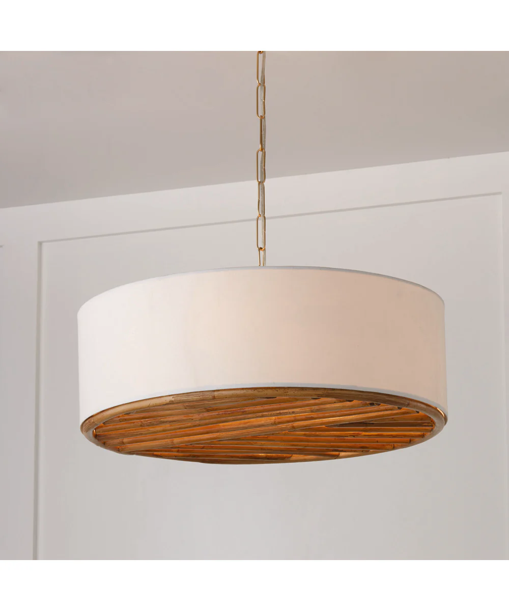 Soleil 4-Light Pendant Matte Brass - Image 4
