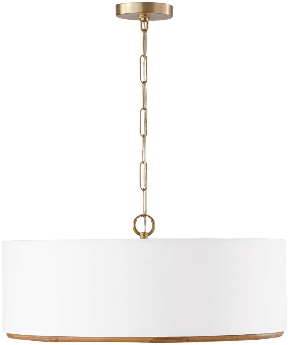 Soleil 4-Light Pendant Matte Brass - Image 5