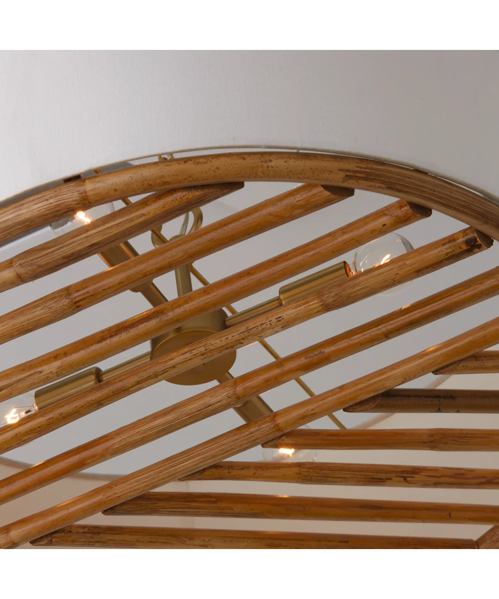 Soleil 4-Light Pendant Matte Brass - Image 6
