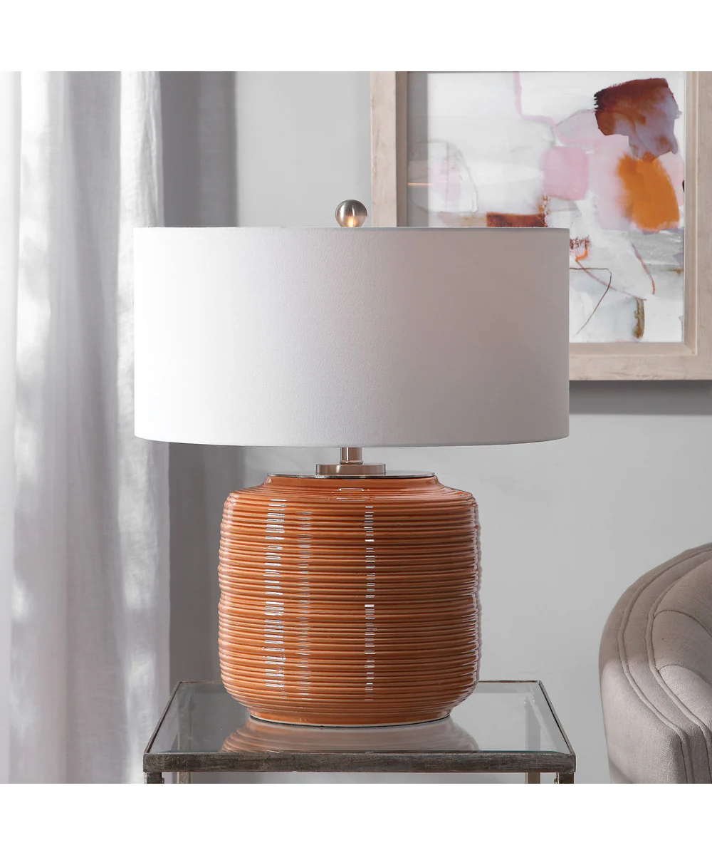 Solene Orange Table Lamp