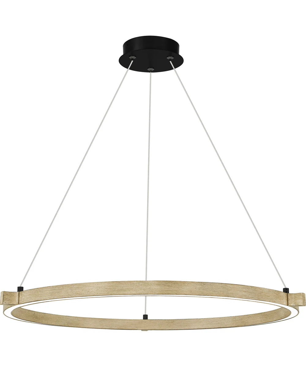 Soma  Pendant Whitewashed Walnut