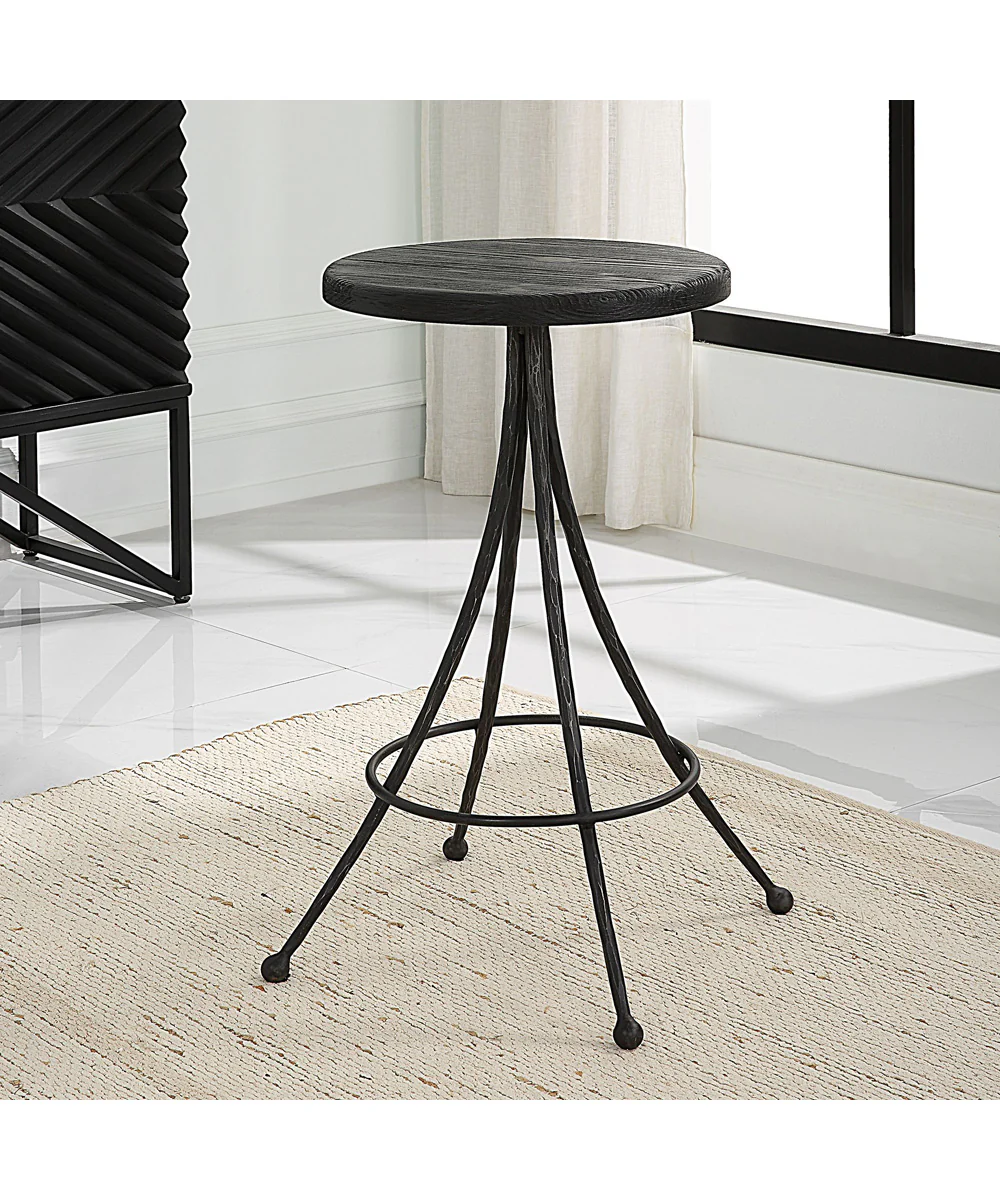 Sona Black Counter Stool - Image 2
