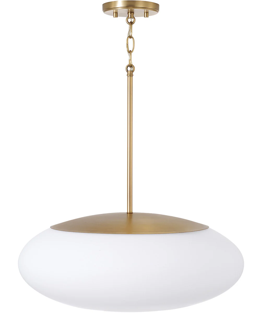 Soren 1-Light Pendant Aged Brass - Image 2