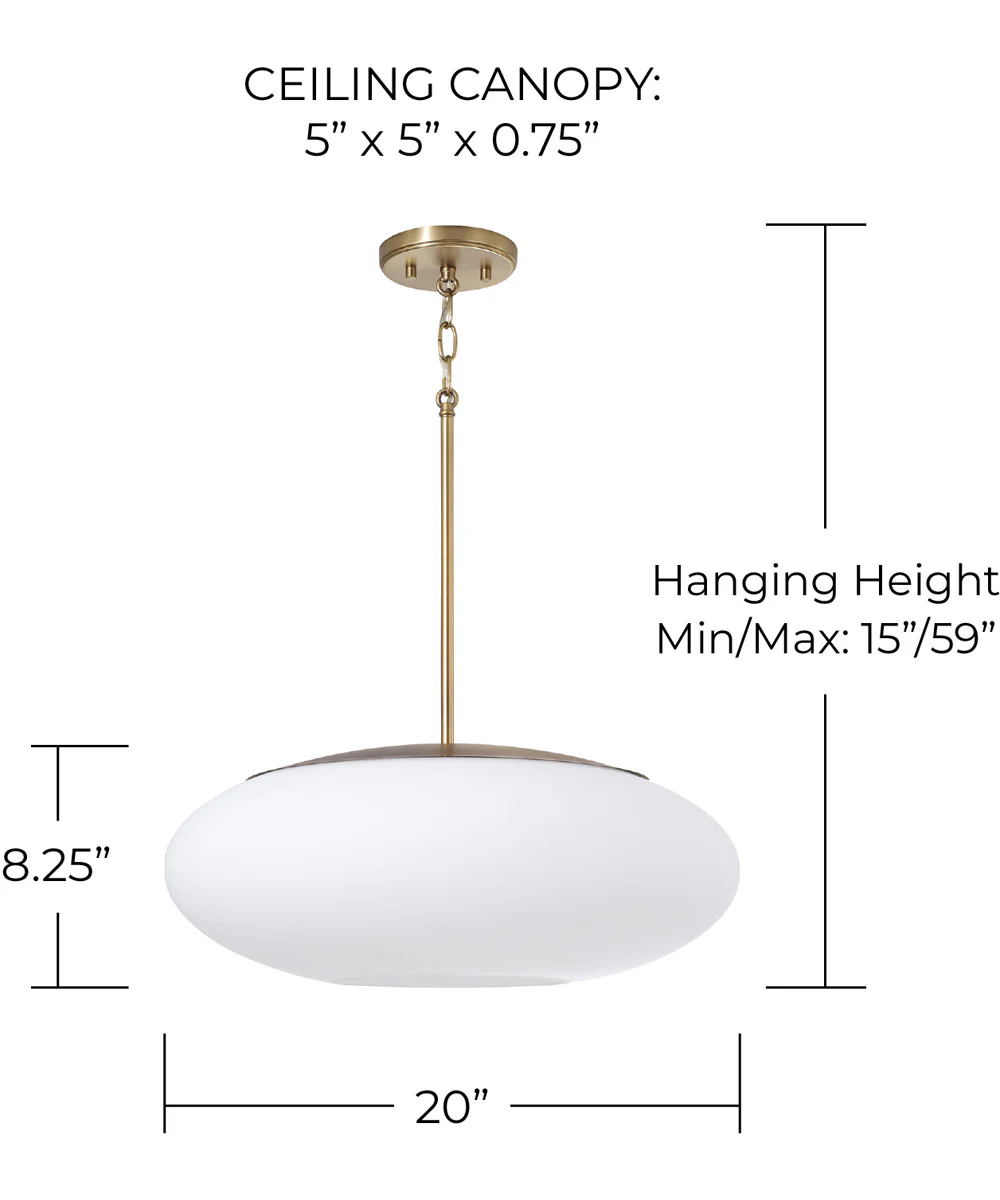 Soren 1-Light Pendant Aged Brass - Image 6