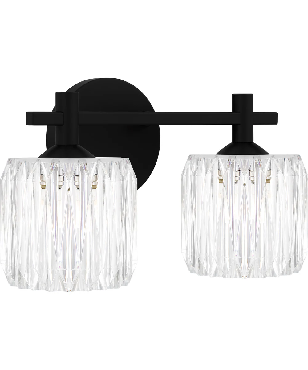 Spade Medium 2-light Bath Light Matte Black - Image 3