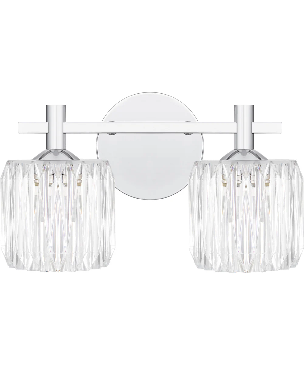 Spade Medium 2-light Bath Light Polished Chrome - Image 2