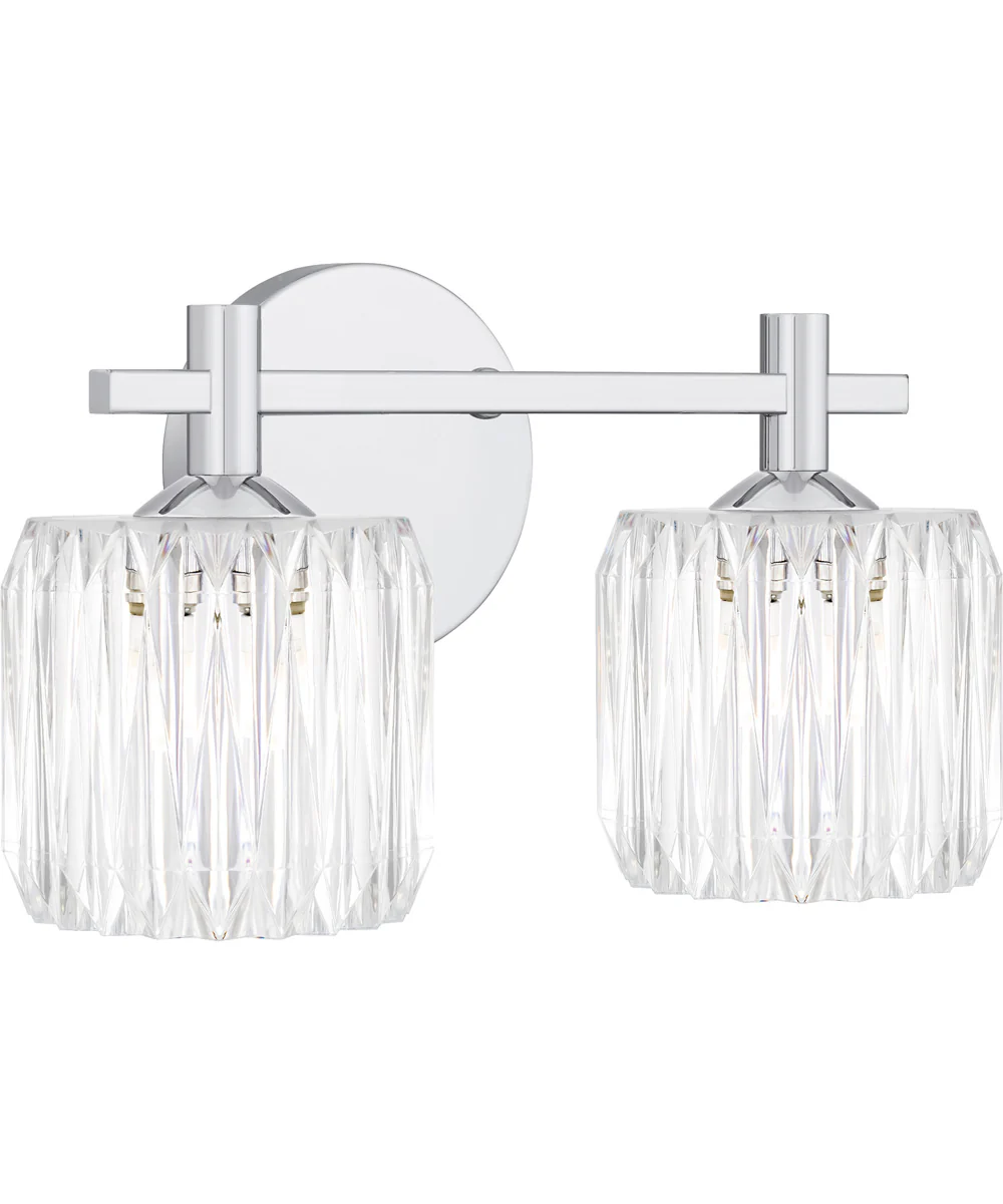 Spade Medium 2-light Bath Light Polished Chrome - Image 3