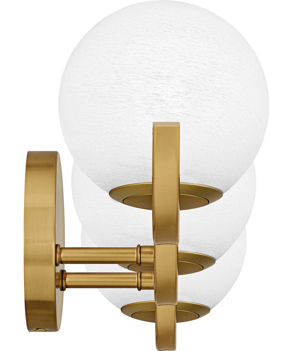 Spherical Large 3-light Bath Light Aged Brass - Image 4