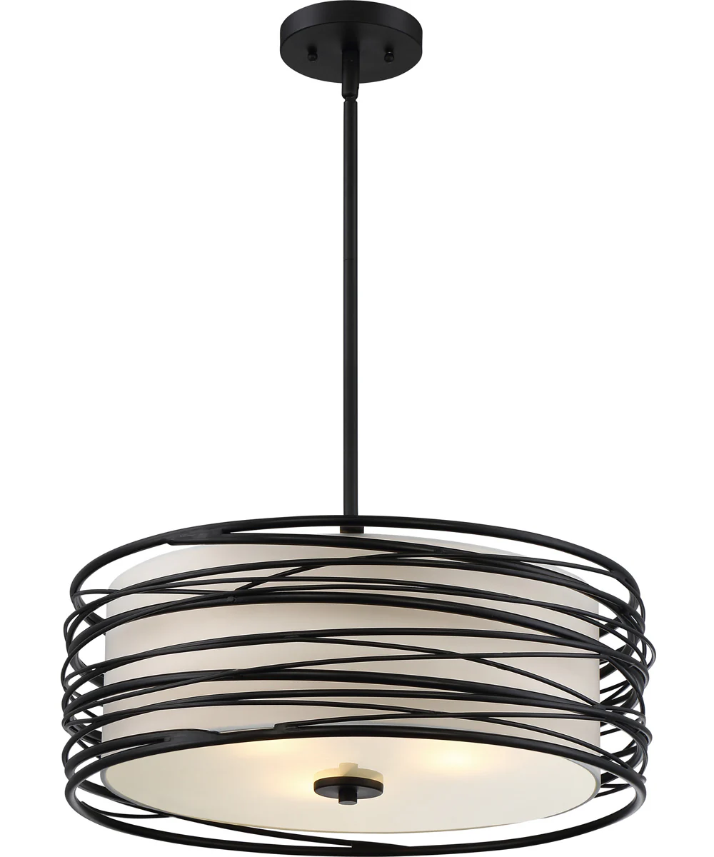 Spiral 3-light Pendant Mystic Black - Image 4