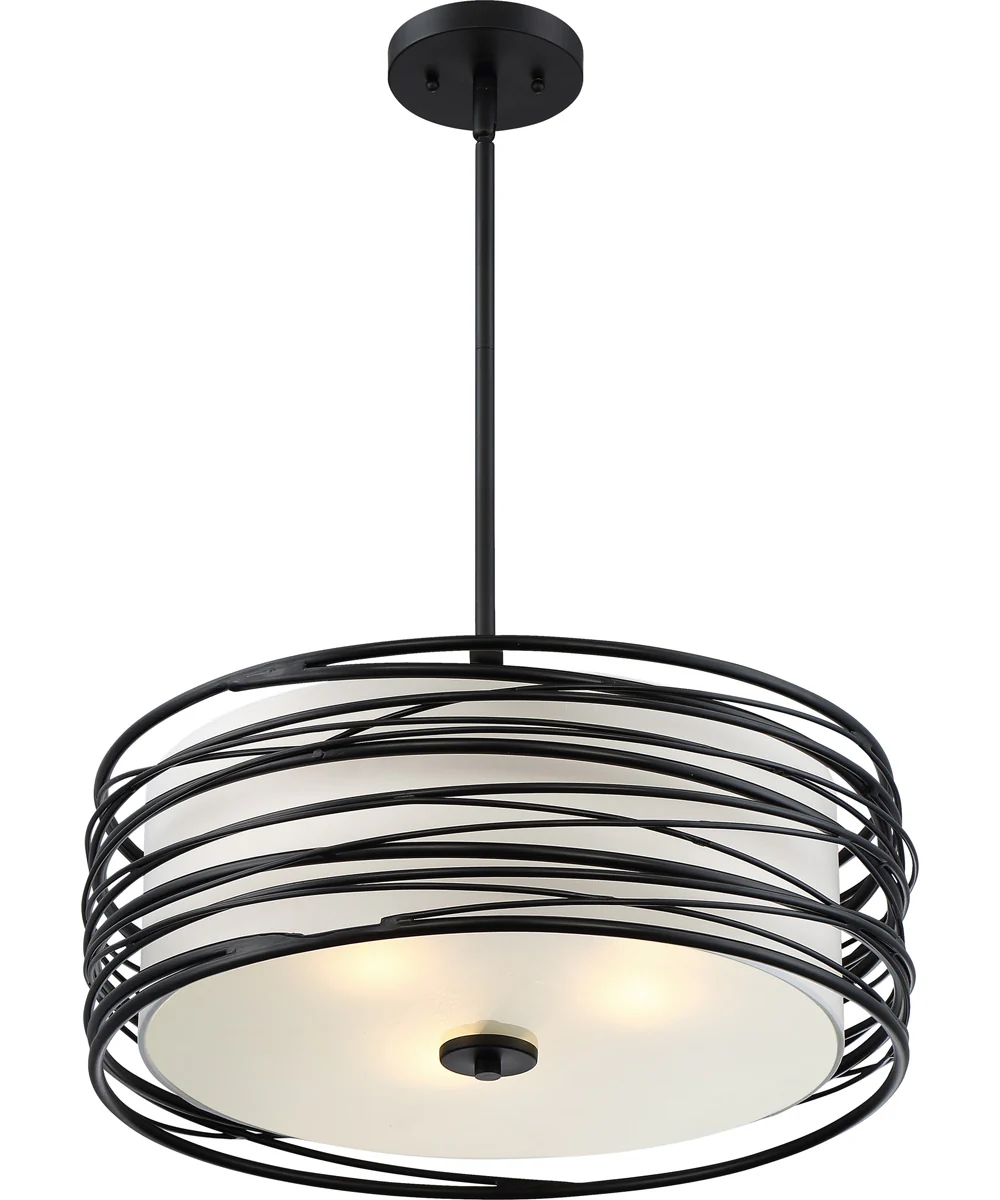 Spiral 3-light Pendant Mystic Black - Image 5
